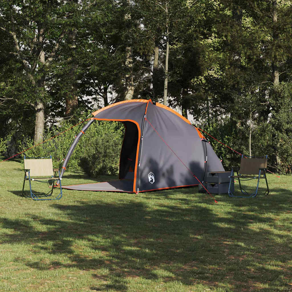 vidaXL Playhouse Tent with Roof with Storage Green 370 x 230 x 185 cm taffeta