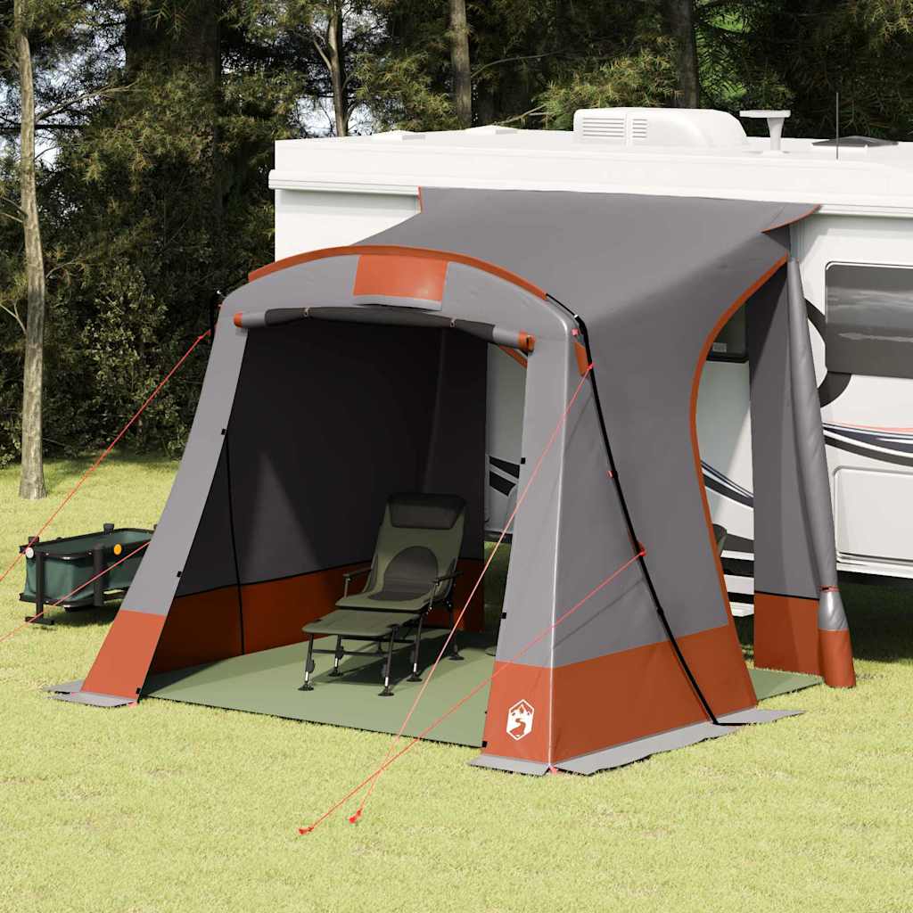 vidaXL Achterkleptent met dak Groen 285 x 255 x 245 cm taft