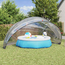 vidaXL Zwembadkoepel Groen 500 x 500 x 236 cm