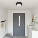 vidaXL Plafondlamp met schijnwerpers Zwart 30 x 30 x 13,5 cm Stof