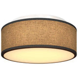 vidaXL Plafondlamp met schijnwerpers Zwart 30 x 30 x 13,5 cm Stof