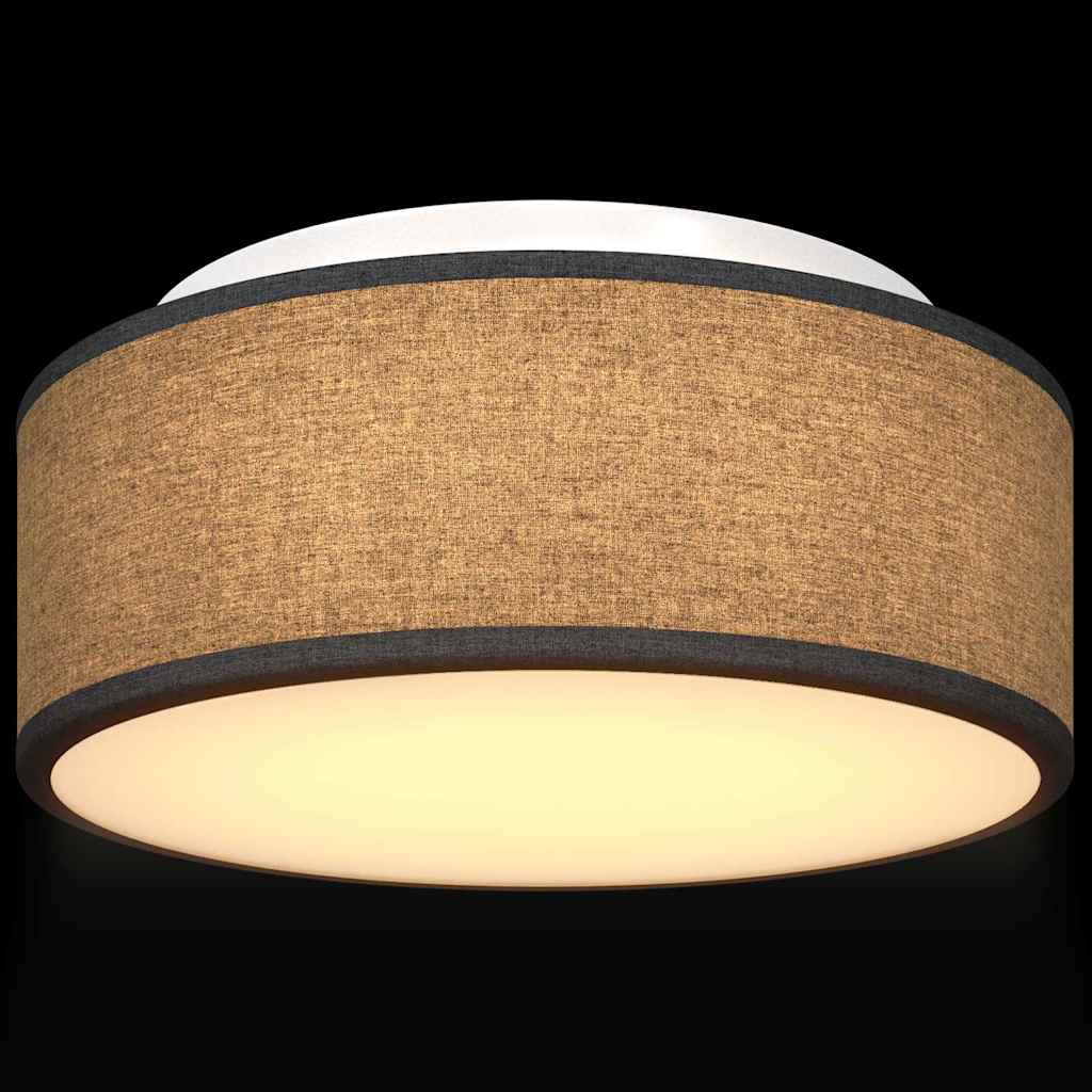 vidaXL Plafondlamp met schijnwerpers Zwart 30 x 30 x 13,5 cm Stof