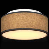 vidaXL Plafondlamp met schijnwerpers Zwart 30 x 30 x 13,5 cm Stof