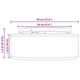 vidaXL Plafondlamp met schijnwerpers Zwart 30 x 30 x 13,5 cm Stof