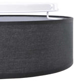 vidaXL Plafondlamp met schijnwerpers Zwart 30 x 30 x 13,5 cm Stof