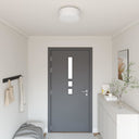 vidaXL Plafondlamp met schijnwerpers Zwart 30 x 30 x 13,5 cm Stof