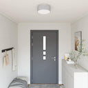 vidaXL Plafondlamp met schijnwerpers Zwart 30 x 30 x 13,5 cm Stof