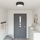 vidaXL Plafondlamp met schijnwerpers Zwart 30 x 30 x 13,5 cm Stof