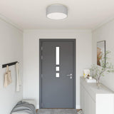 vidaXL Plafondlamp met schijnwerpers Zwart 30 x 30 x 13,5 cm Stof
