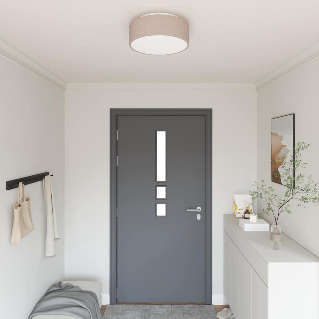 vidaXL Plafondlamp met schijnwerpers Zwart 30 x 30 x 13,5 cm Stof