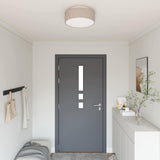 vidaXL Plafondlamp met schijnwerpers Zwart 30 x 30 x 13,5 cm Stof