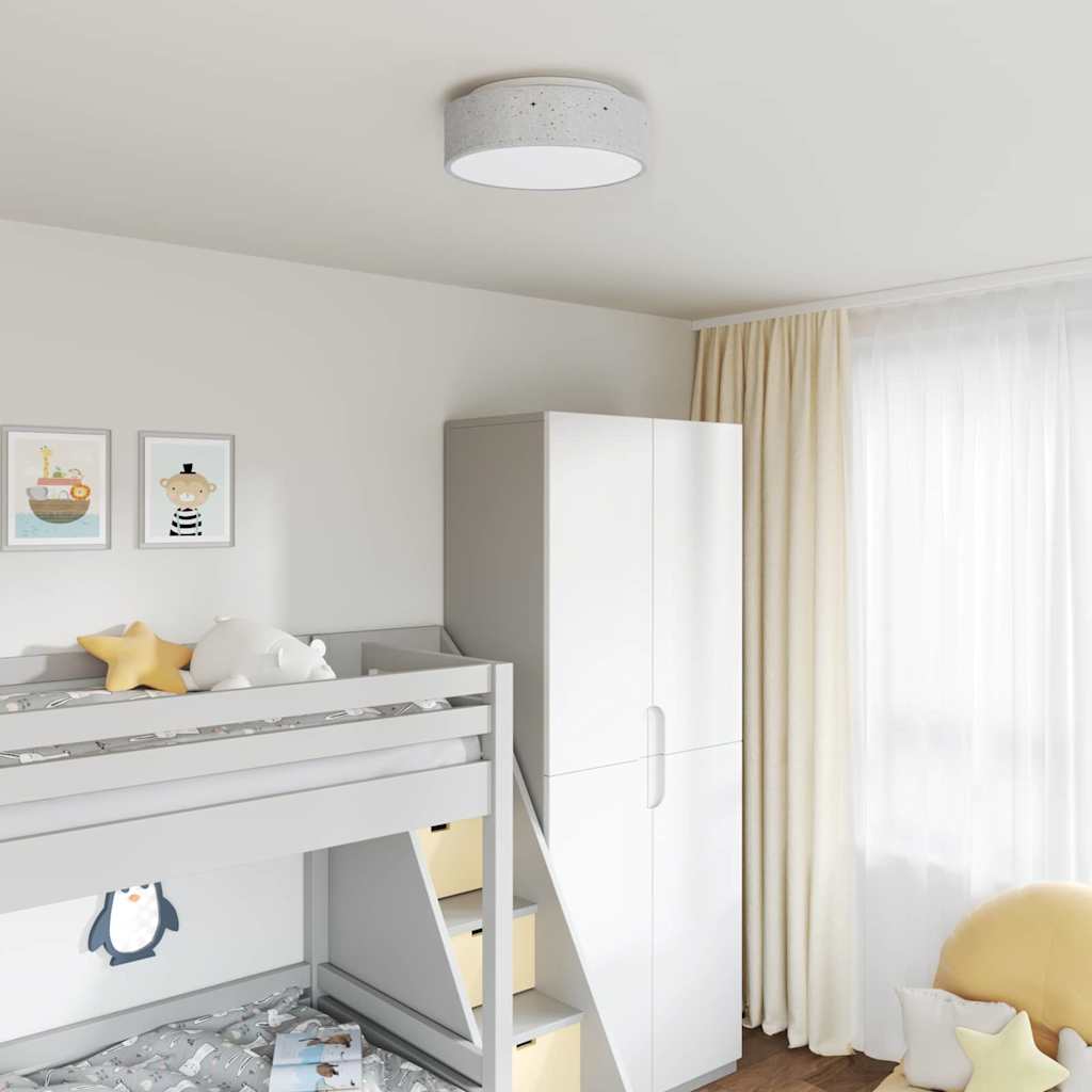 vidaXL Plafondlamp met schijnwerpers Zwart 30 x 30 x 13,5 cm Stof