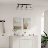 vidaXL Plafondspot Zwart 13 x 13 x 26 cm Glas en Metaal