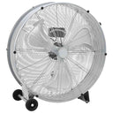vidaXL Trommelventilator met wiel Zilver 79 x 37 x 82 cm Aluminium