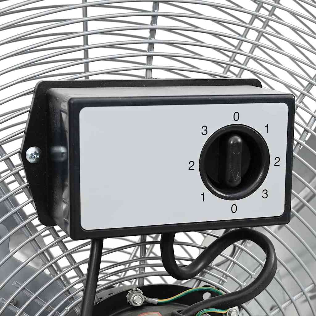 vidaXL Trommelventilator met wiel Zilver 79 x 37 x 82 cm Aluminium