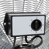 vidaXL Trommelventilator met wiel Zilver 79 x 37 x 82 cm Aluminium