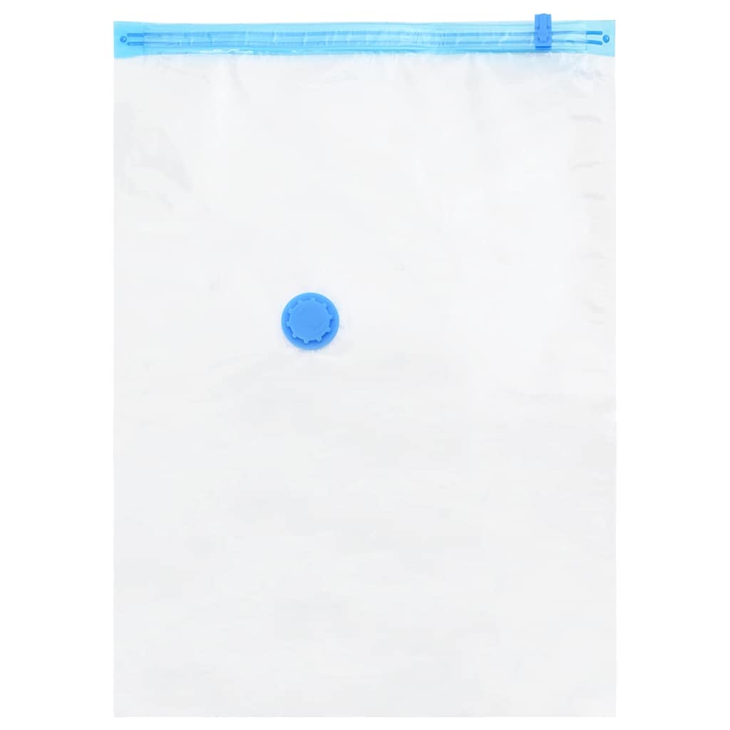 vidaXL Storage Bags with Storage 5 pcs Transparent and Blue 70 x 50 cm