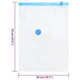vidaXL Storage Bags with Storage 5 pcs Transparent and Blue 70 x 50 cm