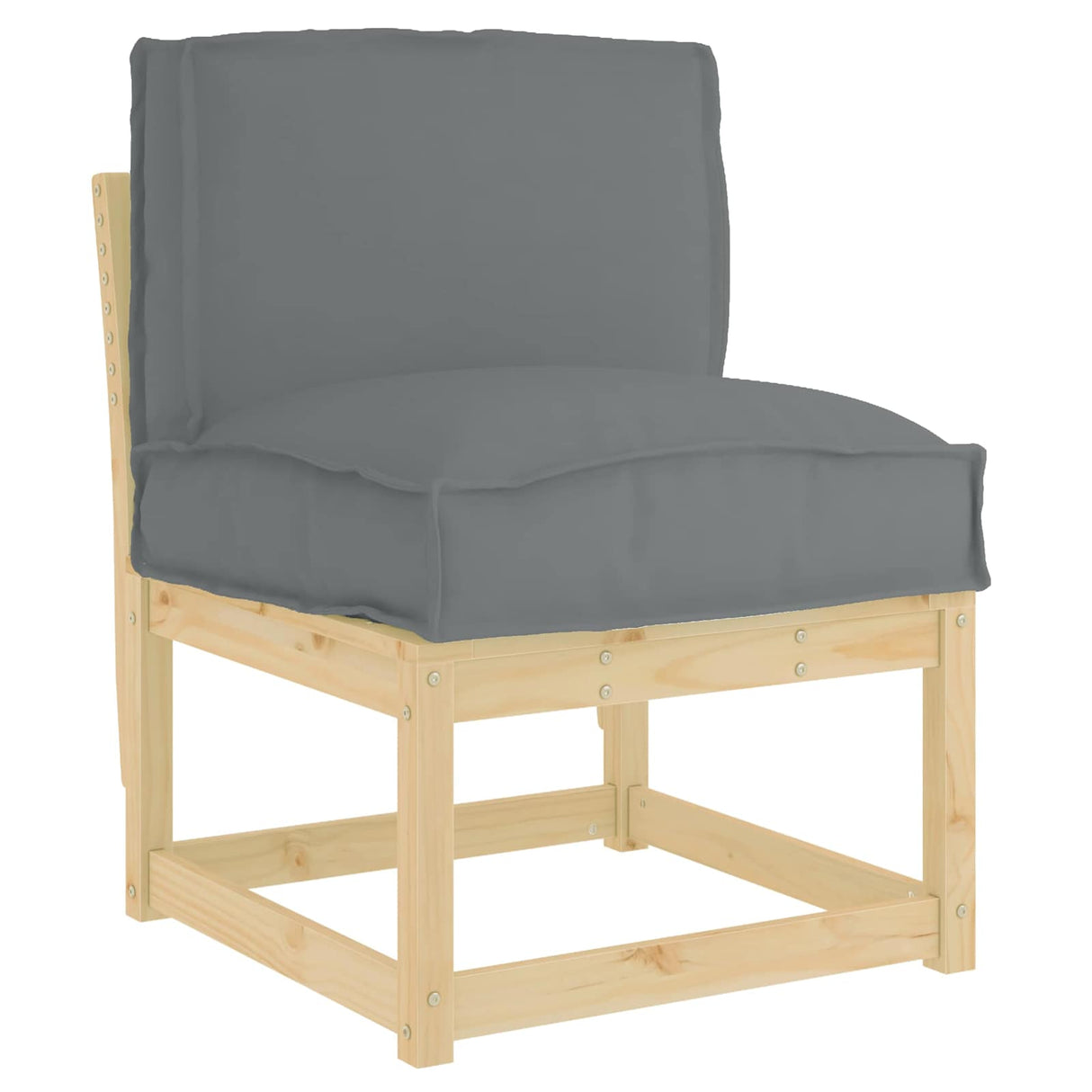 vidaXL Kussen Antraciet 50 x 40 x 12 cm Oxford Stof