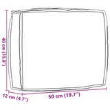 vidaXL Kussen Antraciet 50 x 40 x 12 cm Oxford Stof