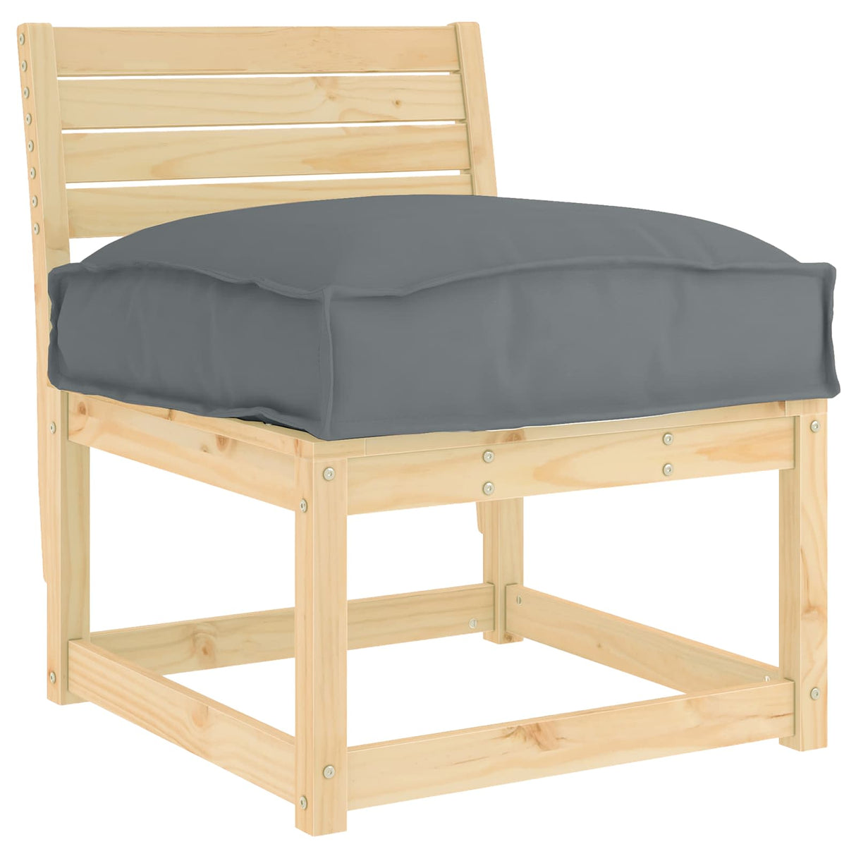 vidaXL Kussen Antraciet 50 x 50 x 12 cm Oxford Stof