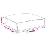 vidaXL Kussen Antraciet 50 x 50 x 12 cm Oxford Stof