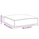 vidaXL Cushion Anthracite 60 x 60 x 12 cm Oxford Fabric