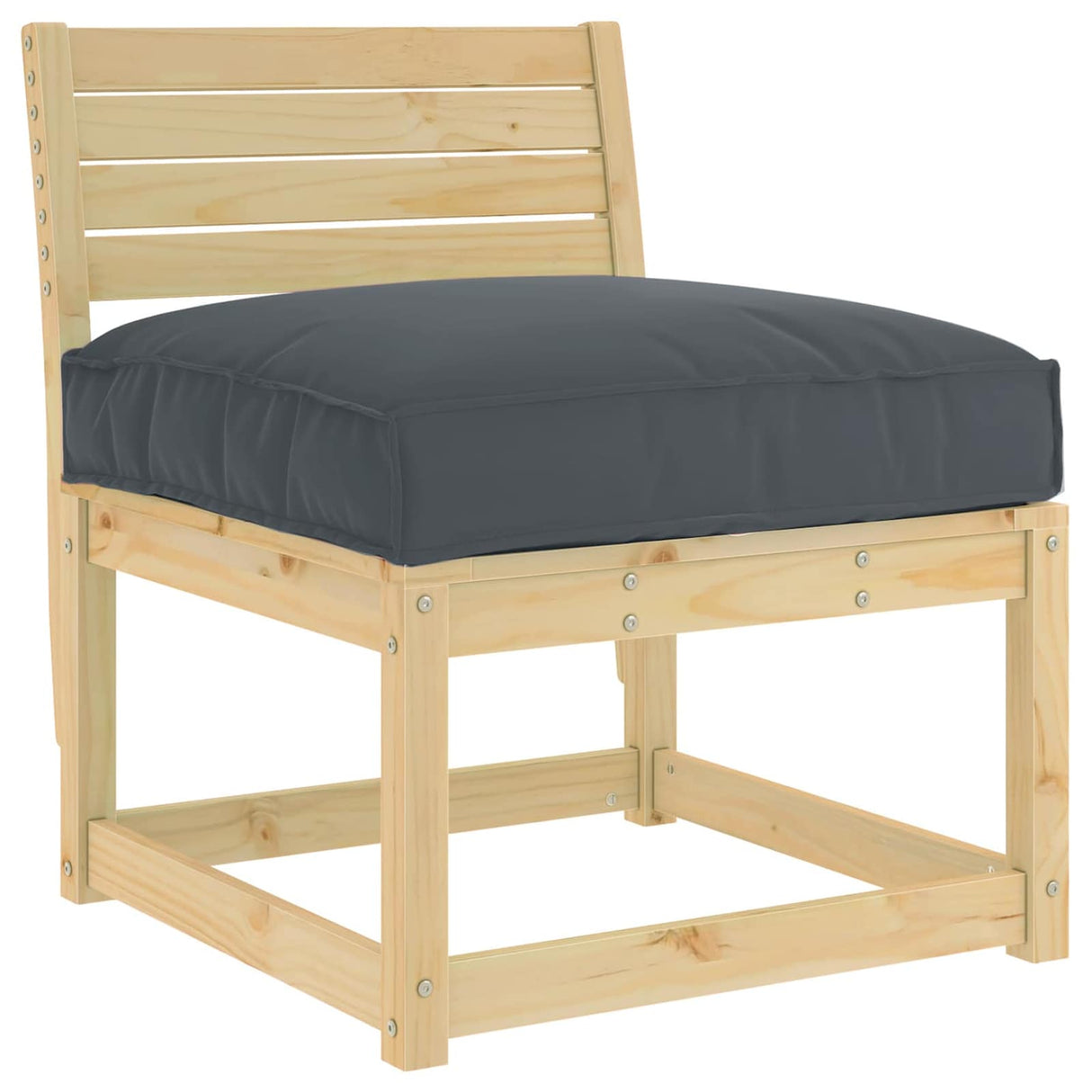 vidaXL Kussen Antraciet 70 x 70 x 12 cm Oxford Stof