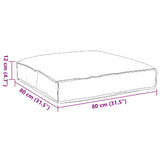 vidaXL Kussen Antraciet 80 x 80 x 12 cm Oxford Stof