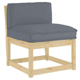 vidaXL Kussen Antraciet 70 x 40 x 12 cm Oxford Stof