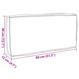 vidaXL Kussen Antraciet 80 x 40 x 12 cm Oxford Stof