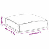 vidaXL Kussen 2 pcs Antraciet 40 x 40 x 8 cm Oxford Stof