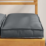 vidaXL Kussen 2 pcs Antraciet 40 x 40 x 8 cm Oxford Stof