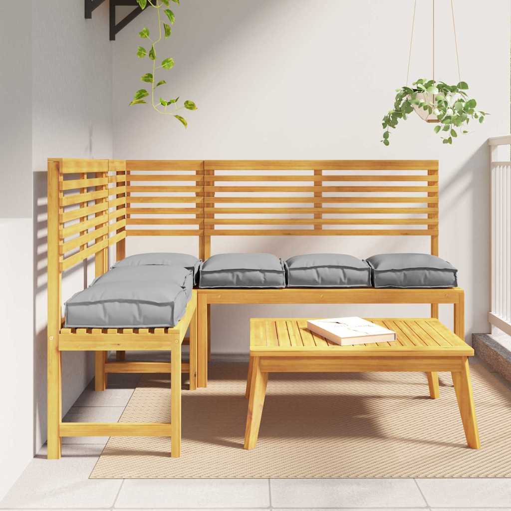 vidaXL Kussen 2 pcs Antraciet 40 x 40 x 8 cm Oxford Stof