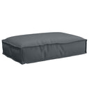vidaXL Kussen Zwart 60 x 40 x 8 cm Oxford Stof