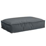 vidaXL Kussen Zwart 60 x 40 x 8 cm Oxford Stof