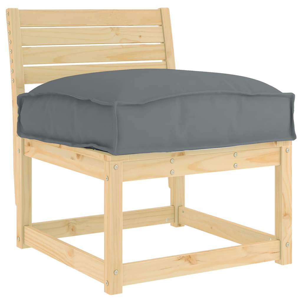 vidaXL Kussen Zwart 60 x 40 x 8 cm Oxford Stof