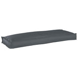 vidaXL Kussen Antraciet 110 x 40 x 8 cm Oxford Stof