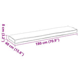 vidaXL Pallet Kussen Antraciet 180 x 40 x 8 cm Oxford Stof