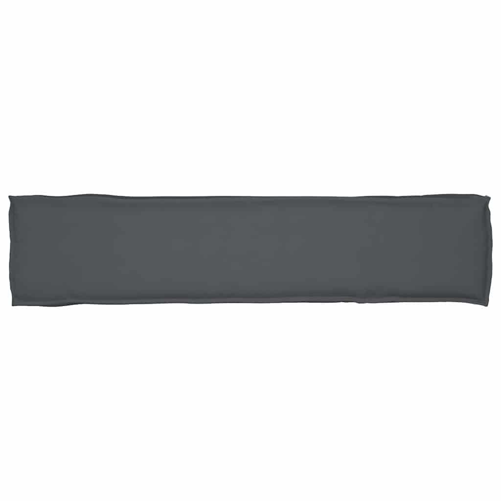 vidaXL Pallet Kussen Antraciet 180 x 40 x 8 cm Oxford Stof