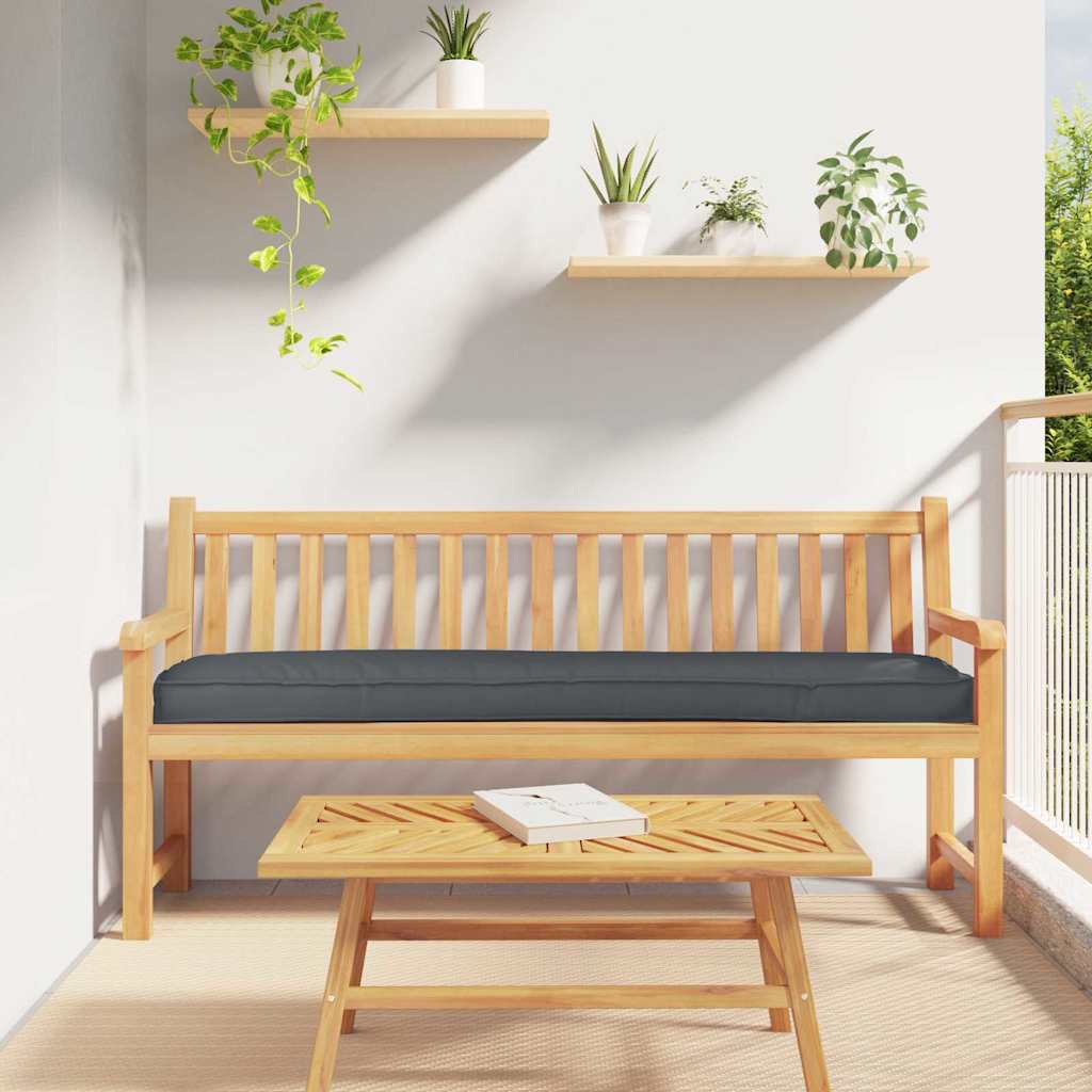 vidaXL Pallet Kussen Antraciet 200 x 40 x 8 cm Oxford Stof