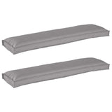 vidaXL Pallet Kussen Set 2 pcs Antraciet 150 x 40 x 8 cm Oxford Stof
