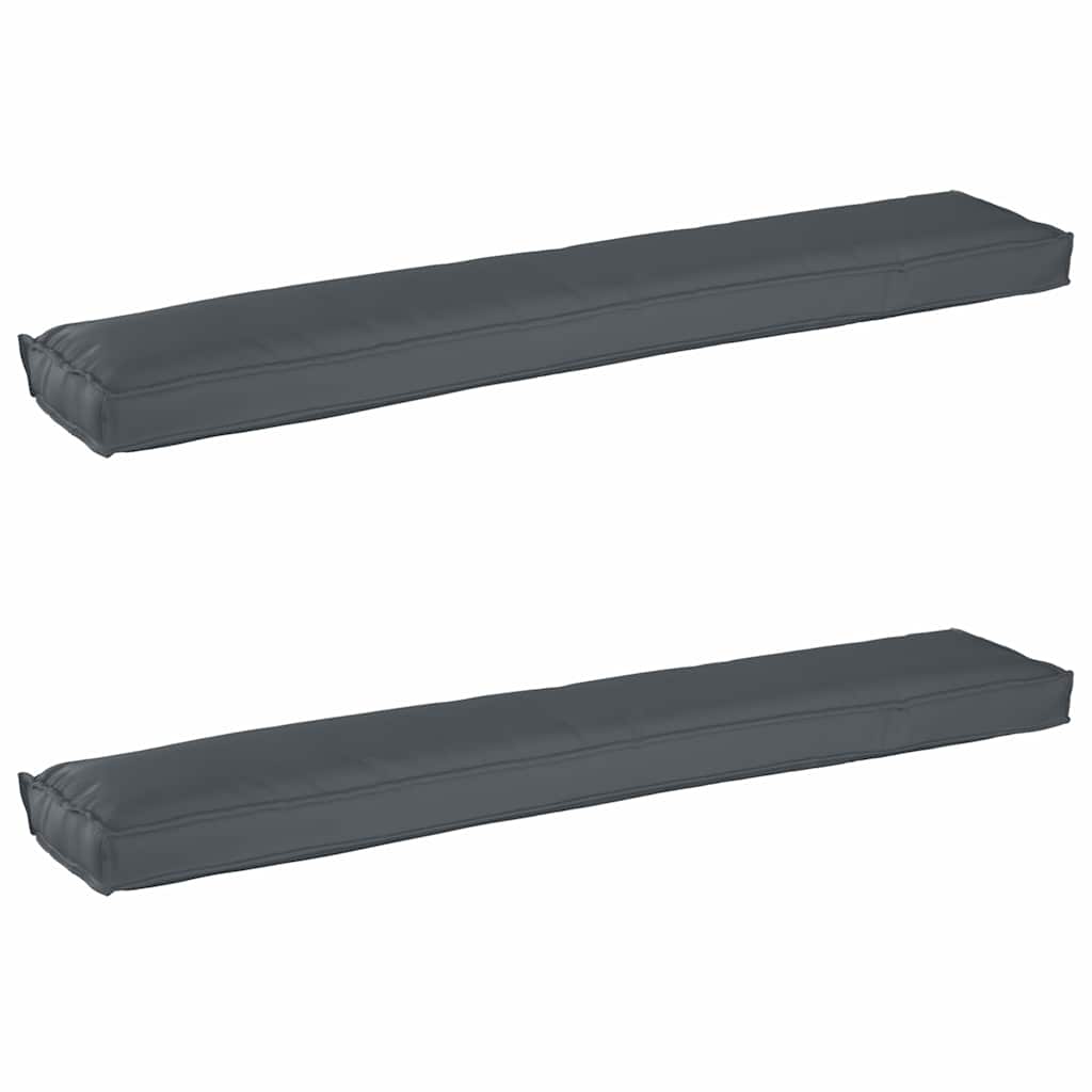 vidaXL Pallet Kussen Set 2 pcs Antraciet 200 x 40 x 8 cm Oxford Stof