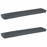 vidaXL Pallet Kussen Set 2 pcs Antraciet 200 x 40 x 8 cm Oxford Stof