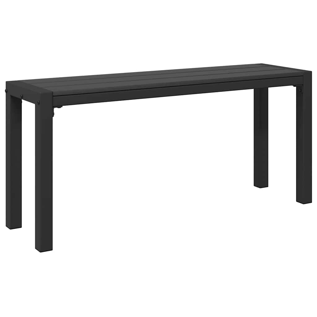 vidaXL Tuinbank Zwart 100 x 28 x 45cm Staal