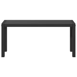 vidaXL Tuinbank Zwart 100 x 28 x 45cm Staal
