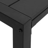 vidaXL Tuinbank Zwart 100 x 28 x 45cm Staal