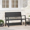 vidaXL Tuinbank Zwart 118 x 54 x 77cm Staal