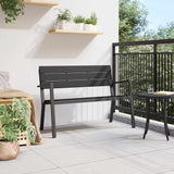 vidaXL Tuinbank Zwart 118 x 54 x 77cm Staal