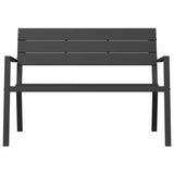 vidaXL Tuinbank Zwart 118 x 54 x 77cm Staal
